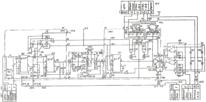 Рис.1. Принципиальная электрическая схема Б-12.647.60 усилителя