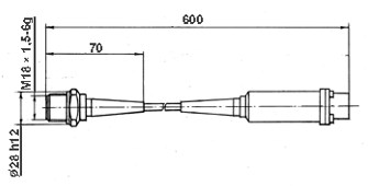 Габаритные и установочные размеры датчика давления ДХС-517