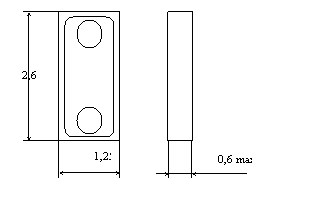 Габаритные и установочные размеры фотодиода ФД-292